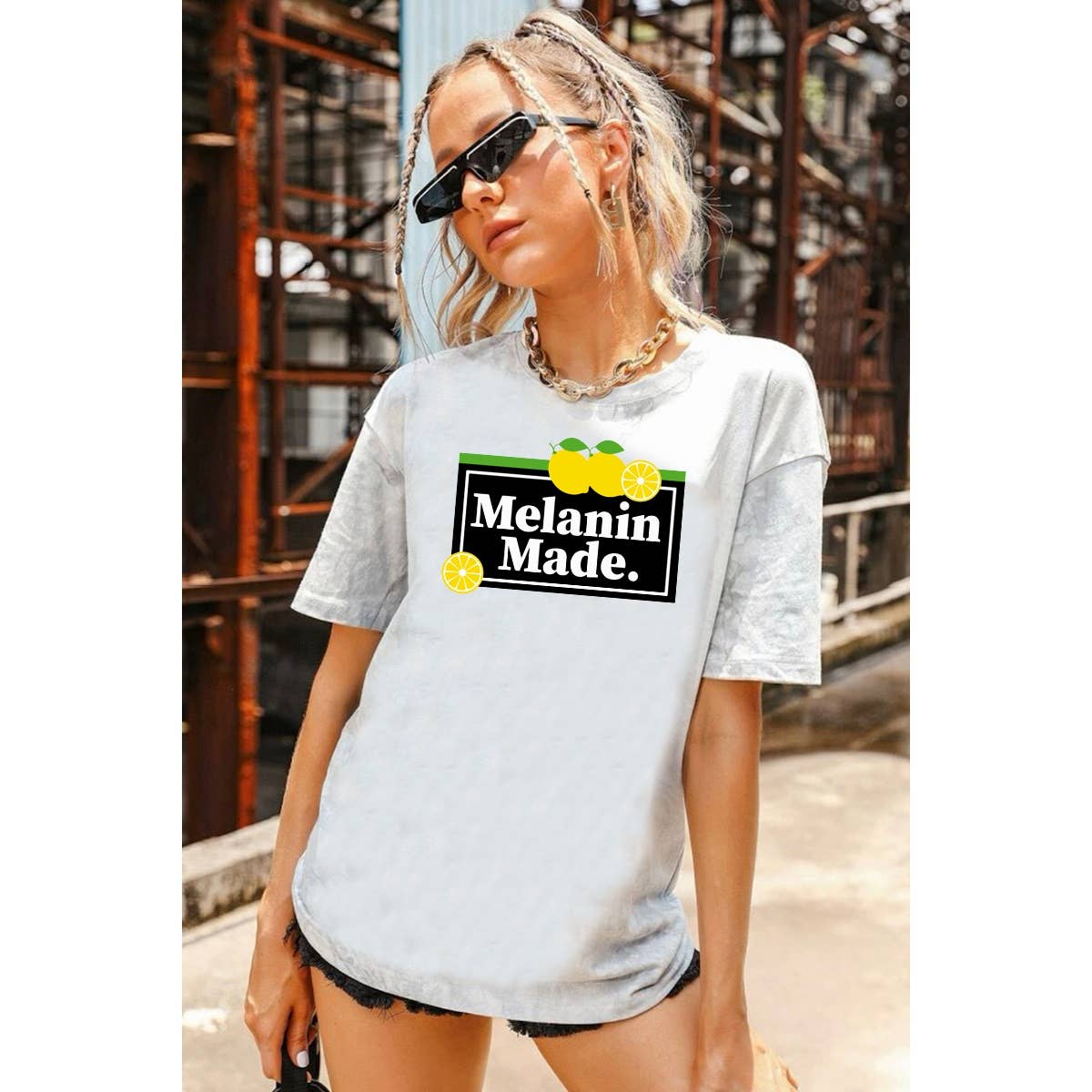 MELANIN MADE Print Women T-shirt
