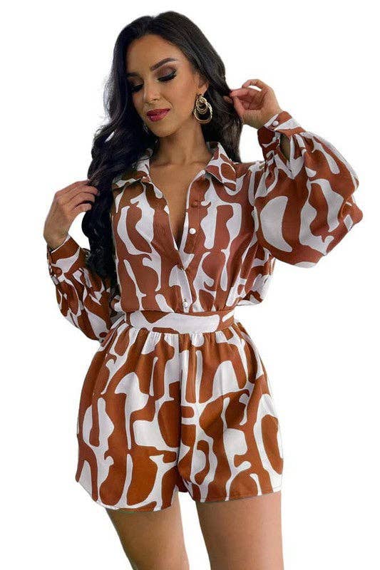 WOMEN FASHION SEXY SUMMER TWO PIECE SHORT SET