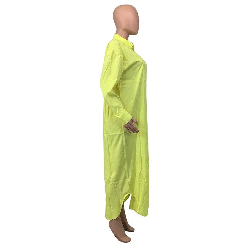 Casual Solid Color Long Coat