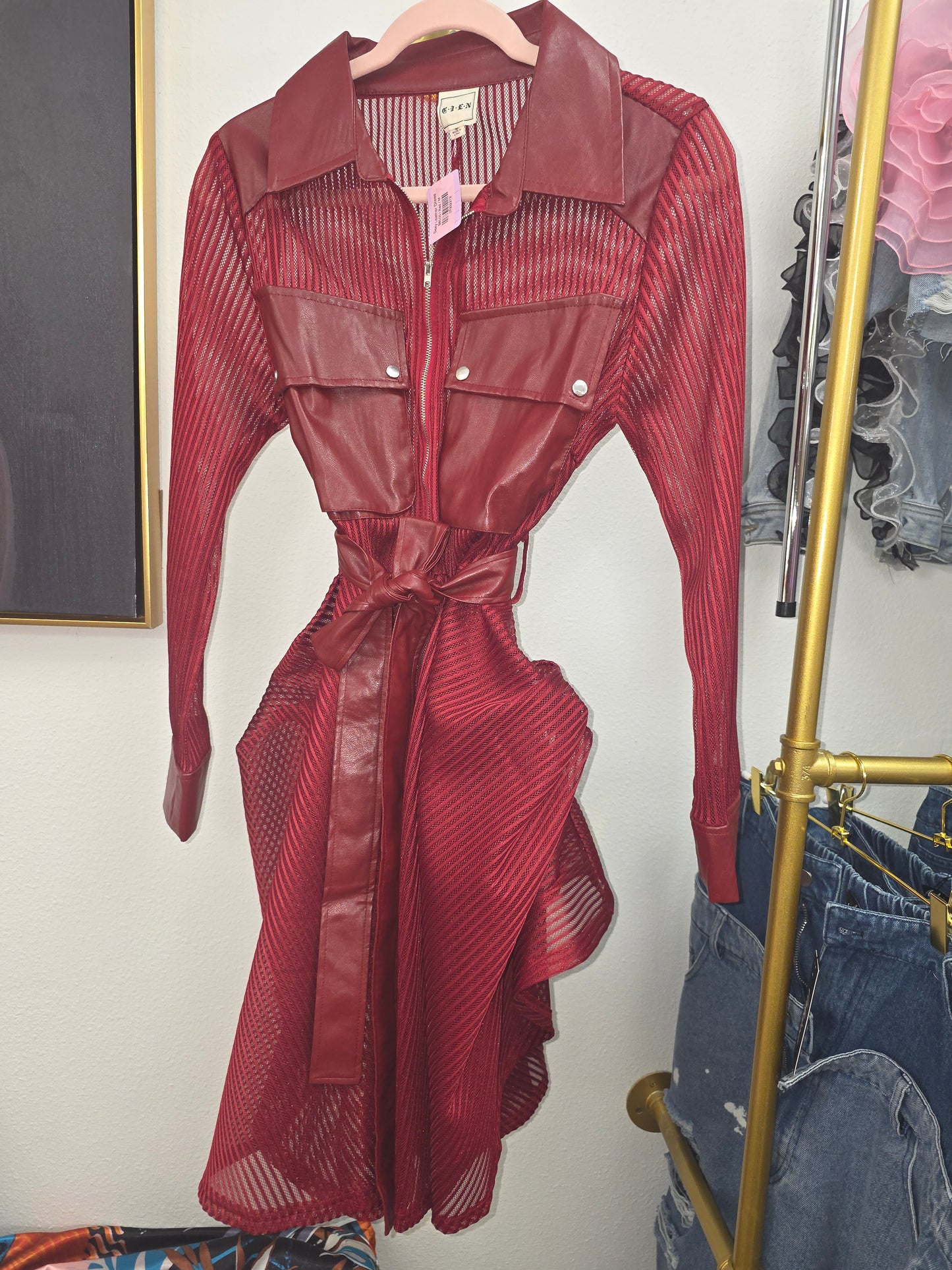 Sexy Leather Dress/Shirt