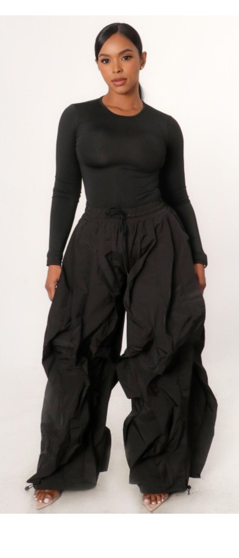 Bubble Ruffle Pants Set with Body Shirt