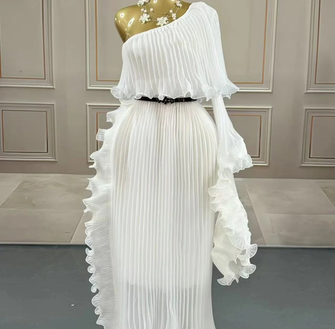 One Shoulder Ruffle Madness