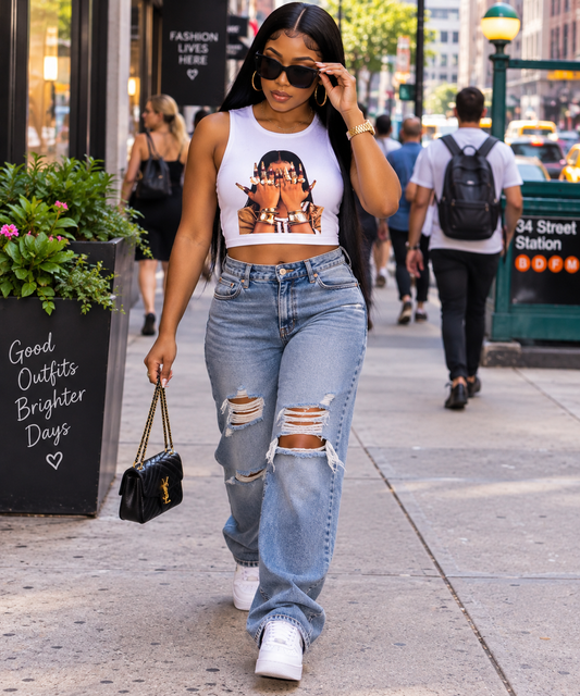 Women's Fingers Crop Tshirt