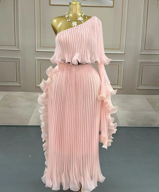 One Shoulder Ruffle Madness