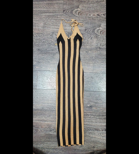 Black and Gold Striped