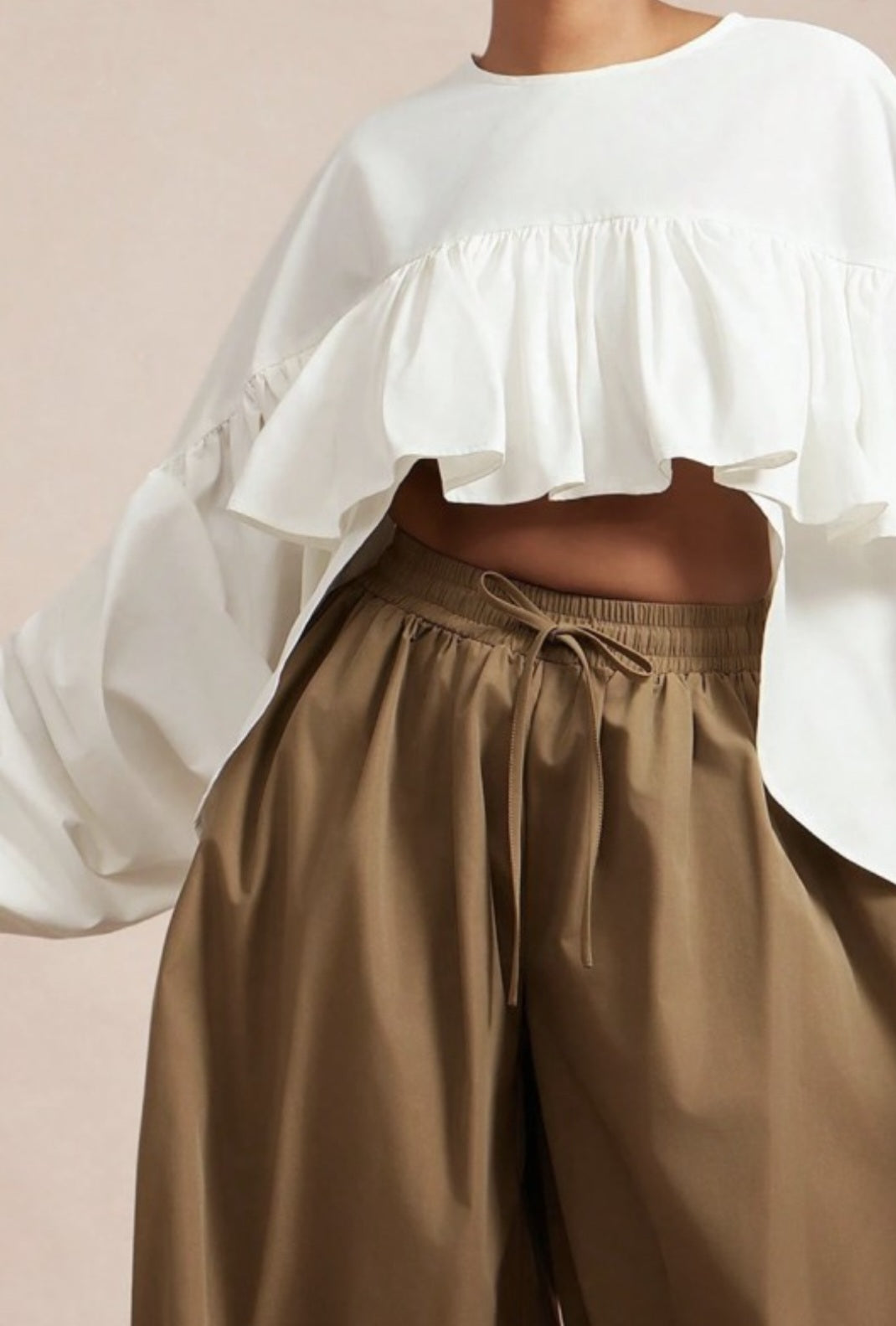 Hi Low Ruffle Top