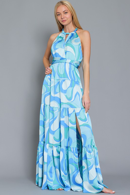 Blue and White summer dress