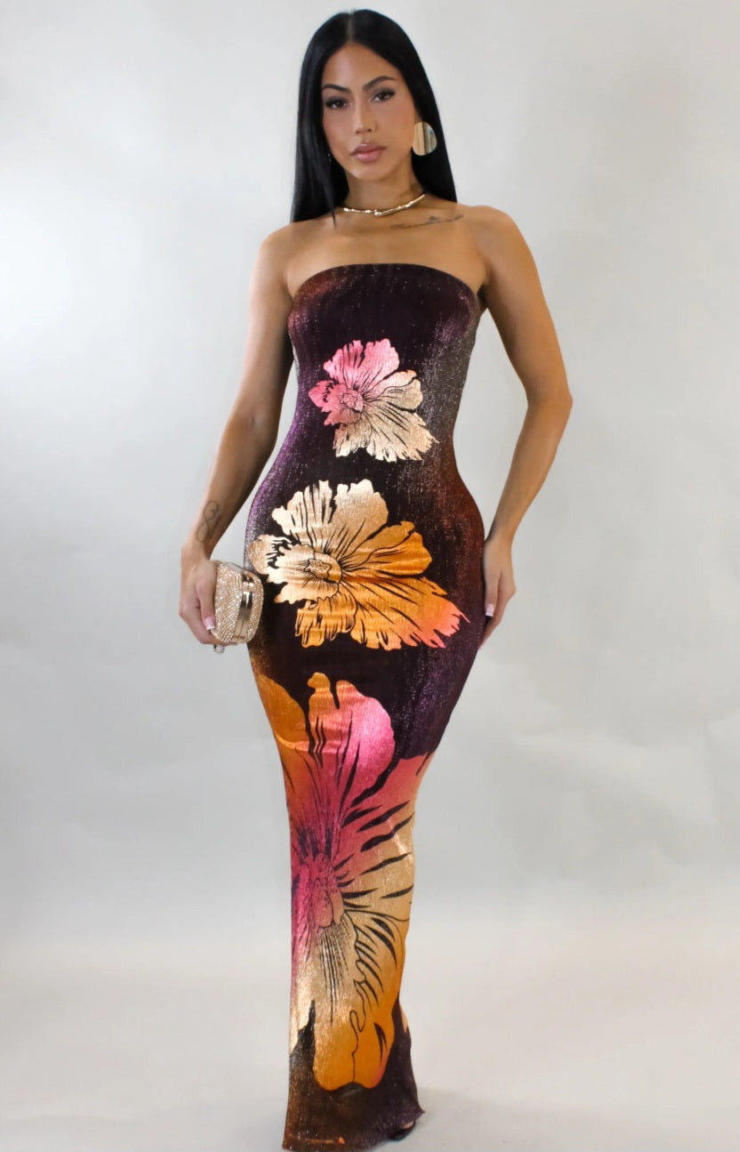 Brown Floral Elegance